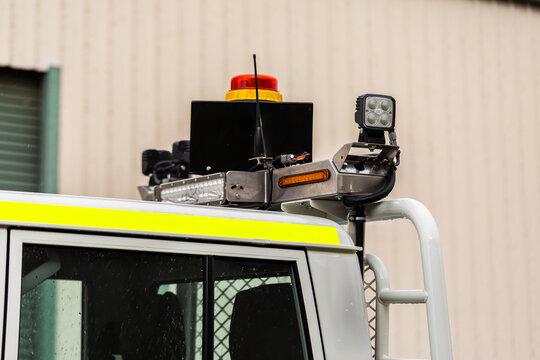 light bar fitted to top of mining fleet Ute vehicle