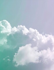 Soft pastel clouds in sky