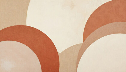 “Minimalist abstract art with soft earthy tones and geometric shapes, textured background, elegant modern style, suitable for canvas wall art.