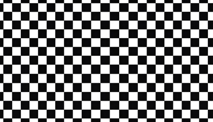 Fototapeta premium Checkered pattern of black and white squares.