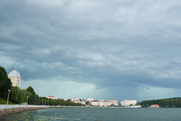 view on Ternopil city in Ukraine