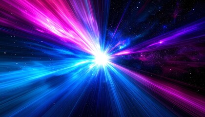 Obraz premium Cosmic ray burst