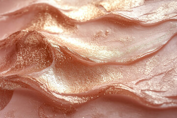 Fototapeta premium A cluster of rose quartz crystals.