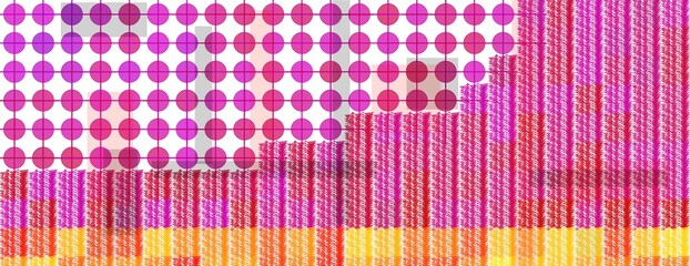 ultrawide pop art background in magenta and gold tones; geometric art