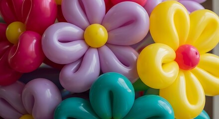 Vibrant Balloon Flowers A Colorful Display of Celebration and Joy for Any Occasion