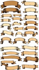 Collection of vintage-style ribbons