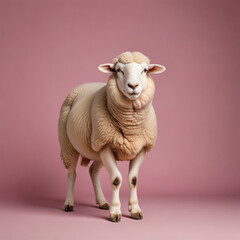 Fototapeta premium sheep with plain background