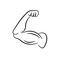 hand muscle silhouette 