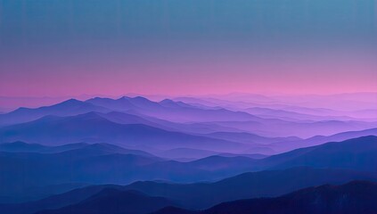 Obraz premium Mountain range at dawn, vibrant colors