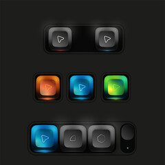 Digital interface buttons design