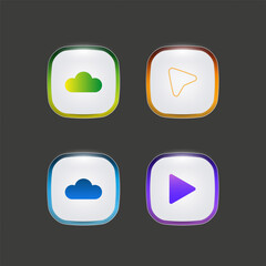 Digital interface buttons design