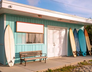 Surf Shop Vibes Coastal Charm and Beachy Boards