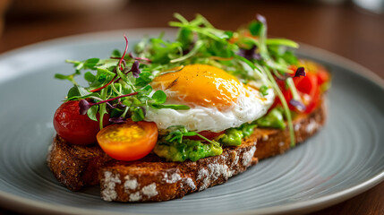 Avocado Toast Recipe: Gourmet Egg & Tomato Topping