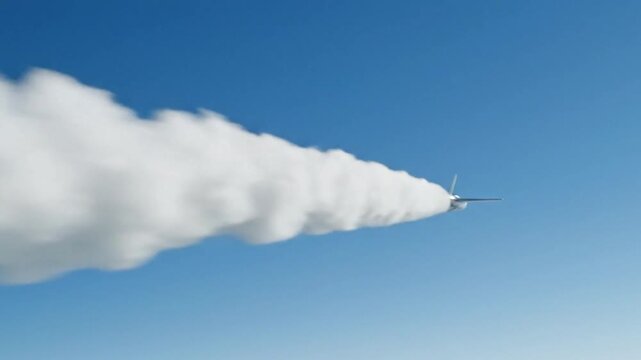 Supersonic Jet Breaking The Sound Barrier
