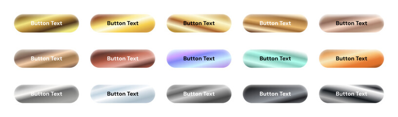 A set of button UI elements in different color styles