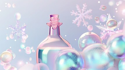 3D Cartoon Shampoo Bottle with Voluminous Bubbles