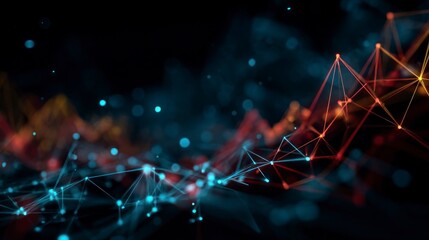 Abstract technology network design illustration