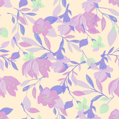 seamless pattern with flowers