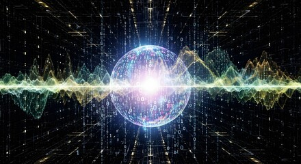 Digital Earth - Abstract Representation of Global Consciousness.