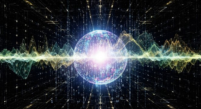 Digital Earth - Abstract Representation of Global Consciousness.