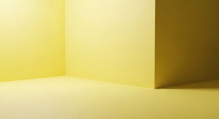 Bright Yellow Minimalist Background with Smooth Texture for Creative Projects and Advertising, Ideal for Product Photography and Graphic Design
