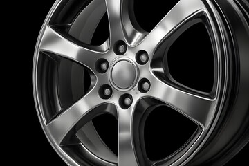 Obraz premium car wheel isolated on white background