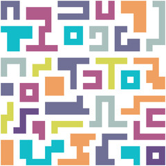 Background with colorful lines shapes abstract stylish mosaic flat design.