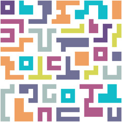 Background with colorful lines shapes abstract stylish mosaic flat design.