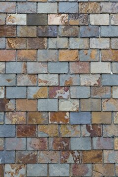 Slate shingles, house wall, Karlskrona, Sweden