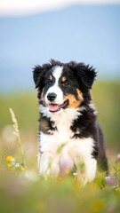 Puppy in a meadow