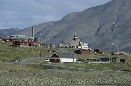 Longyearbean, Spitsbergen, Svalbard, Arctic, Norway