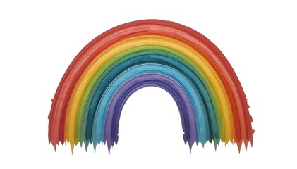 Fototapeta premium rainbow on white background