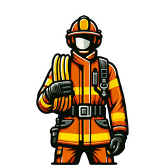 Fototapeta premium firefightervectorIII.eps