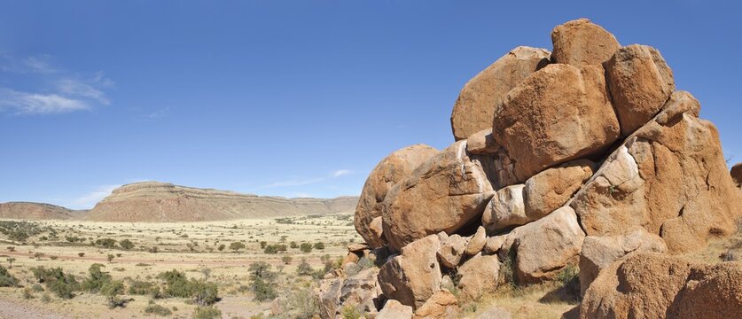 Granite rocks south of Zaris Pass, Namibia, Africa