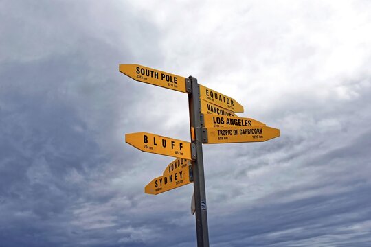 Signpost, Cape Reinga, North Island, New Zealand