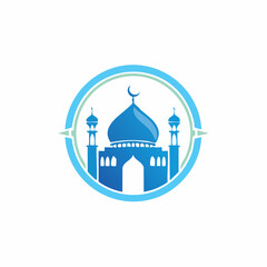 Mosque Logo Images. Mosque Logo Design Template image vector on white background.