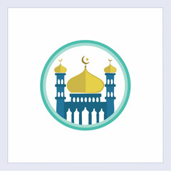 Fototapeta premium Mosque Logo Images. Mosque Logo Design Template image vector on white background.
