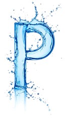 Water Letter P