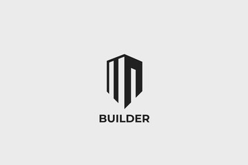 Real estate logo and vector icon	