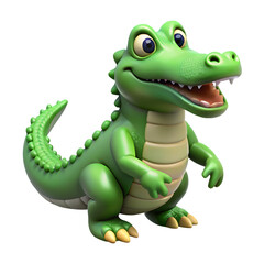 Fototapeta premium crocodile 3d icon 