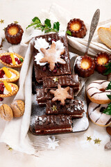 Tasty dishes for Christmas family dinner.