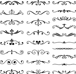 Floral Ornaments Collection | Decorative Vector Dividers for Invitations and Design Elements