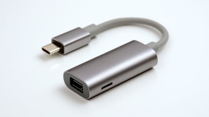 Gray connector cable display