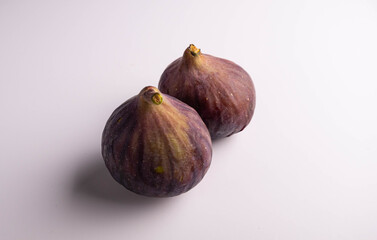 fresh fig on white bakground