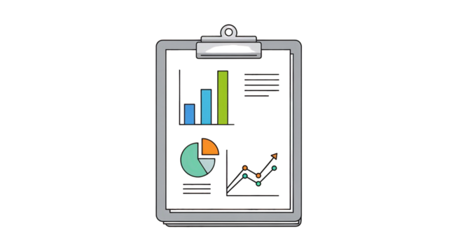 Business Report on Clipboard with Charts and Graphs business report clipboard chart graph bar pie line