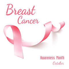 Breast cancer ribbon awareness