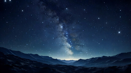 Starry Night Sky with Milky Way - Langit Malam Berbintang dengan Bima Sakti