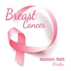 Breast cancer ribbon awareness