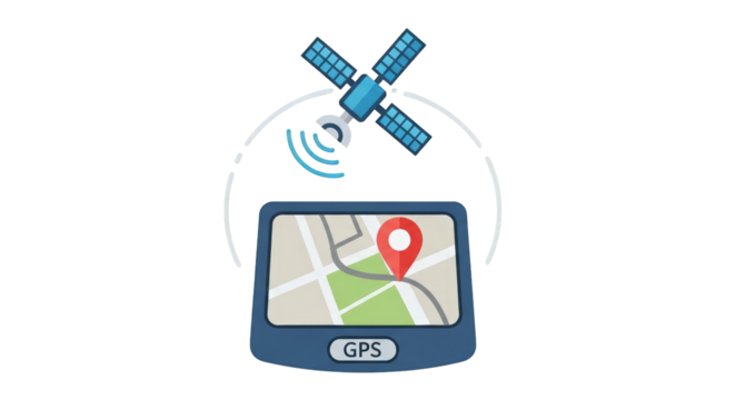 GPS Navigation System with Satellite Communication satellite navigation map location system technology global positioning device receiver