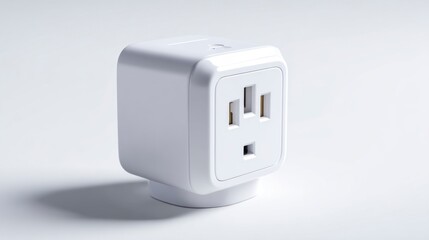 Modern white power outlet
